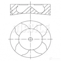 Поршень MAHLE ORIGINAL Opel Vectra (B) 2 Хэтчбек 2.0 DTI 16V (F68) 101 л.с. 1997 – 2003 56 08548 0 011 83 01 3TNR7