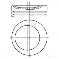 Поршень MAHLE ORIGINAL Opel Astra (F) 1 Хэтчбек 1.8 (F08) 116 л.с. 1991 – 1993 011 63 00 56 08628 2 56 08628 1