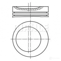 Поршень MAHLE ORIGINAL 56 08628 0 Opel Astra (F) 1 Хэтчбек 1.8 (F08) 116 л.с. 1991 – 1993 011 63 01 00QWJ