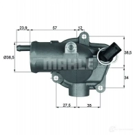 Поршневые кольца, комплект MAHLE ORIGINAL 033rs001030n0 U8 BW7 4009026926734 2347748 - Изображение 2