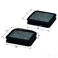 Салонный фильтр MAHLE ORIGINAL LKK 72/S N99RUWG 2356750 7683 3107 - Изображение 5