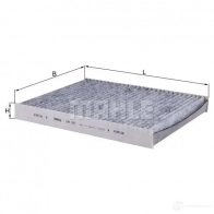 Салонный фильтр MAHLE ORIGINAL 76808323 LAK 182 LA 182 2356491 - Изображение 5