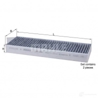 Салонный фильтр MAHLE ORIGINAL 2356560 LAK 428/S 70381342 LA 428/S - Изображение 4