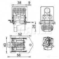 Резистор вентилятора охлаждения MAHLE ORIGINAL W 3RX8 1437626976 CFR 1 000P - Изображение 4