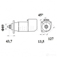 Шкив генератора MAHLE ORIGINAL 72740572 1425065182 1690 7776 mgx1424 - Изображение 2