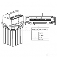 Резистор печки MAHLE ORIGINAL 1437627066 ABR 53 000P X2 XB4E2 - Изображение 2