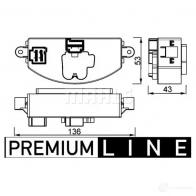 Резистор печки MAHLE ORIGINAL 8G2N REA ABR 106 000P 1437627026 - Изображение 2