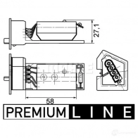 Резистор печки MAHLE ORIGINAL 1437627613 ABR 11 000P 4DM19B U - Изображение 2
