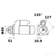 Стартер MAHLE ORIGINAL MS 34 2359144 11131957 11.131.957 - Изображение 2