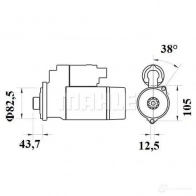 Стартер MAHLE ORIGINAL MS 140 308640842 11131527 11.131.527