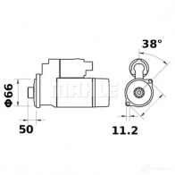 Стартер MAHLE ORIGINAL MS 125 11139439 2358941 11.139.439 - Изображение 2