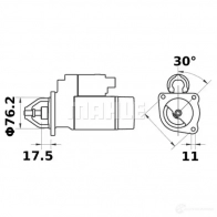 Стартер MAHLE ORIGINAL MS 284 2359095 11.130.717 11130717 - Изображение 2