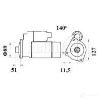Стартер MAHLE ORIGINAL MS769 11139612 72444497 1194163974 - Изображение 2
