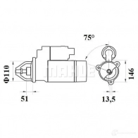 Стартер MAHLE ORIGINAL MS 768 11139611 1194163970 72444491 - Изображение 2