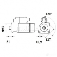 Стартер MAHLE ORIGINAL MS73 11.131.872 11131872 2359442 - Изображение 3