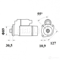 Стартер MAHLE ORIGINAL MS 639 11131867 11.131.867 2359375 - Изображение 1