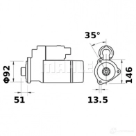 Стартер MAHLE ORIGINAL 11.132.020 2359031 11132020 MS 212 - Изображение 2