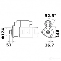 Стартер MAHLE ORIGINAL 11132239 MS 144 2358960 11.132.239 - Изображение 2