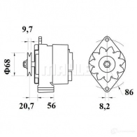 Стартер MAHLE ORIGINAL 11132239 MS 144 2358960 11.132.239 - Изображение 4