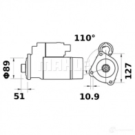 Стартер MAHLE ORIGINAL 2359245 11131876 MS 452 11.131.876 - Изображение 2