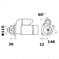 Стартер MAHLE ORIGINAL 11130203 2359185 11.130.203 MS 388 - Изображение 2