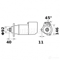 Стартер MAHLE ORIGINAL 2359303 11.130.131 MS 523 11.139.039 - Изображение 2