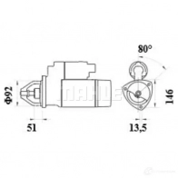 Стартер MAHLE ORIGINAL 2359329 11.139.160 MS 558 11139160 - Изображение 4