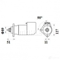 Стартер MAHLE ORIGINAL MS 530 11.130.390 11.139.088 2359310 - Изображение 4