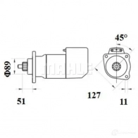 Стартер MAHLE ORIGINAL MS 536 2359312 10.130.170 11.139.060 - Изображение 3
