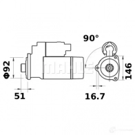 Стартер MAHLE ORIGINAL 11.131.613 2359168 MS 37 11.131.930 - Изображение 1