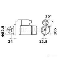 Стартер MAHLE ORIGINAL MS 336 11.130.709 11130709 127114391 - Изображение 2