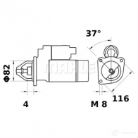 Стартер MAHLE ORIGINAL MS 453 11139460 2359246 11.139.460 - Изображение 2