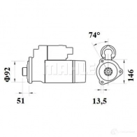 Стартер MAHLE ORIGINAL 72483386 MS 890 1424863517 11139177 - Изображение 3