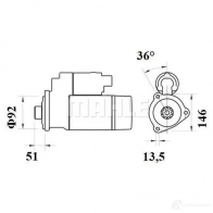Стартер MAHLE ORIGINAL MS783 72447153 1113962 2 1194164026 - Изображение 2