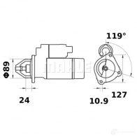 Стартер MAHLE ORIGINAL 11131774 11.131.774 MS 60 2359359 - Изображение 1
