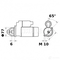 Стартер MAHLE ORIGINAL 2359029 11132177 11.132.177 MS 210