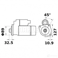 Стартер MAHLE ORIGINAL MS 1 11.132.104 11132104 2358913 - Изображение 2