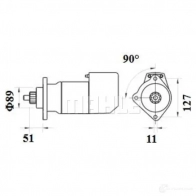 Стартер MAHLE ORIGINAL 72741813 2359422 MS 701 11139520 - Изображение 4