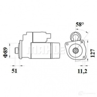 Стартер MAHLE ORIGINAL 72483382 1424863515 MS 888 11139173 - Изображение 3