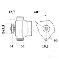Стартер MAHLE ORIGINAL 72442832 MS757 11139604 1194163934 - Изображение 3