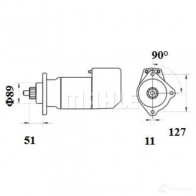 Стартер MAHLE ORIGINAL 72741804 1424929980 MS 714 11139527 - Изображение 4