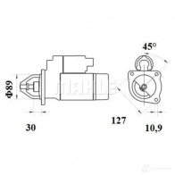 Стартер MAHLE ORIGINAL 102076225 11131436 MS 287 11.131.436 - Изображение 4