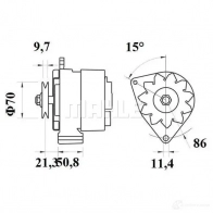 Стартер MAHLE ORIGINAL MS722 72412050 2359439 111 32402 - Изображение 4