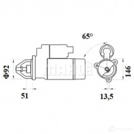 Стартер MAHLE ORIGINAL MS 524 11139164 2359304 11.139.164 - Изображение 4