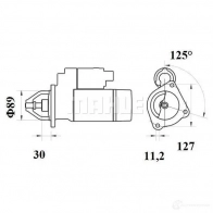 Стартер MAHLE ORIGINAL 1194163962 MS766 72442886 11139608 - Изображение 2