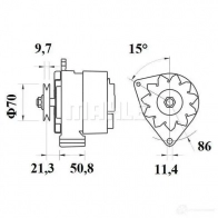 Турбина MAHLE ORIGINAL 222 TA 17994 010 2353726 222tc17994000 222 TA 17994 000 - Изображение 2