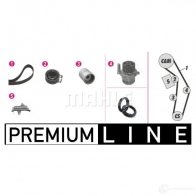Комплект ремня ГРМ с помпой MAHLE ORIGINAL 1437627326 CPK 74 000P NX3 DSSO - Изображение 2