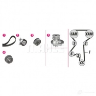 Комплект ремня грм с водяным насосом MAHLE ORIGINAL 1439541493 cpk77000p 1H47L AJ - Изображение 2