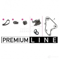 Комплект ремня ГРМ с помпой MAHLE ORIGINAL 1437627598 XM H9B CPK 51 000P - Изображение 2