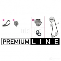 Комплект ремня ГРМ с помпой MAHLE ORIGINAL 1437627865 S3 94M CPK 12 000P - Изображение 2